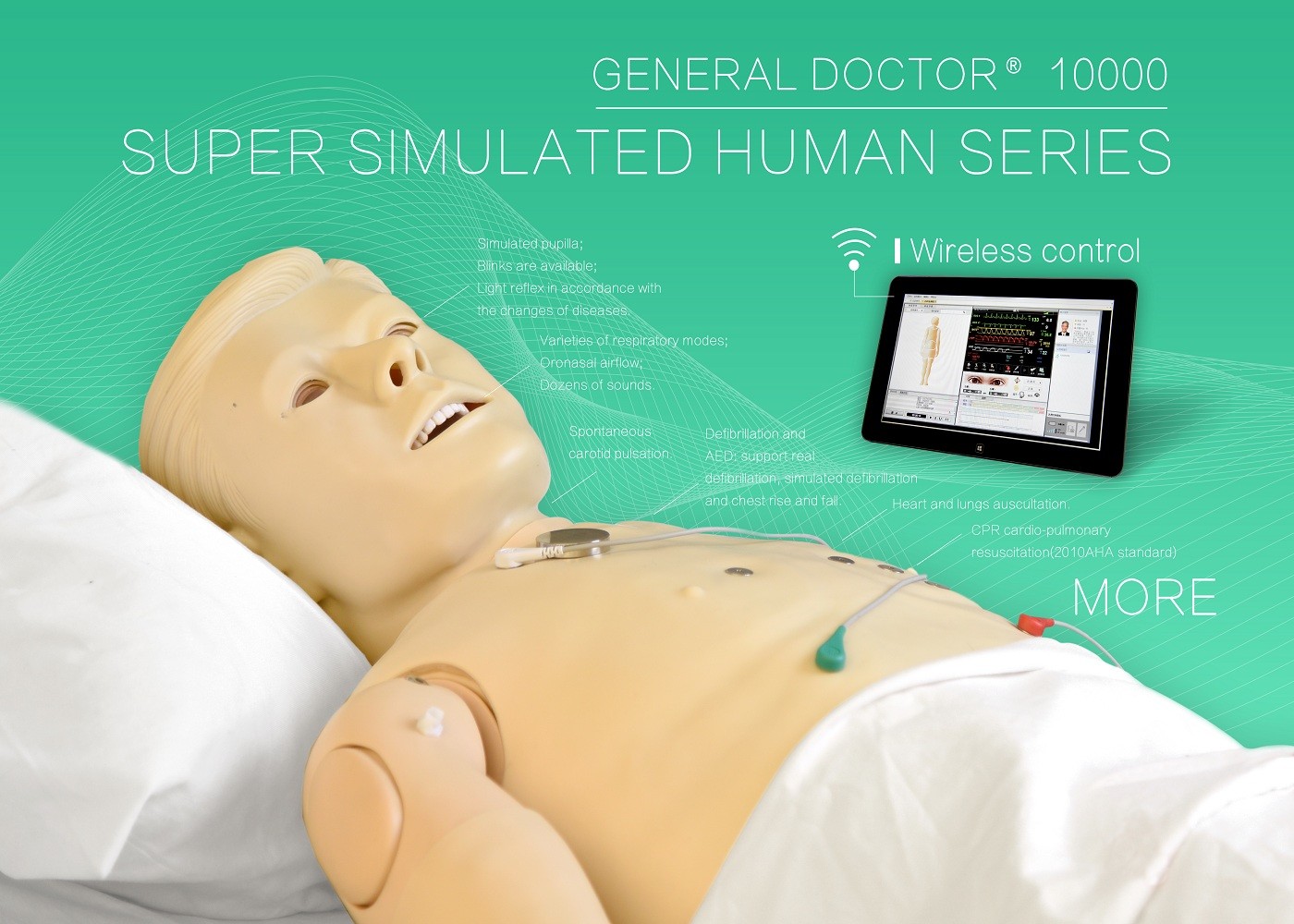 Simulatore di generale il dottore Emergency Human Patient per addestramento di CPR e simulazione dell'VEA